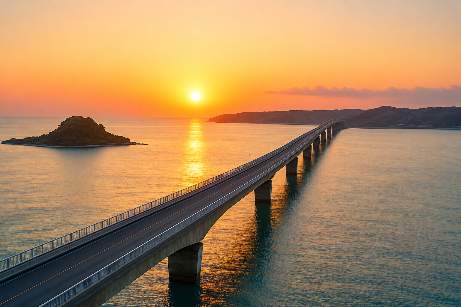 古宇利島夕陽